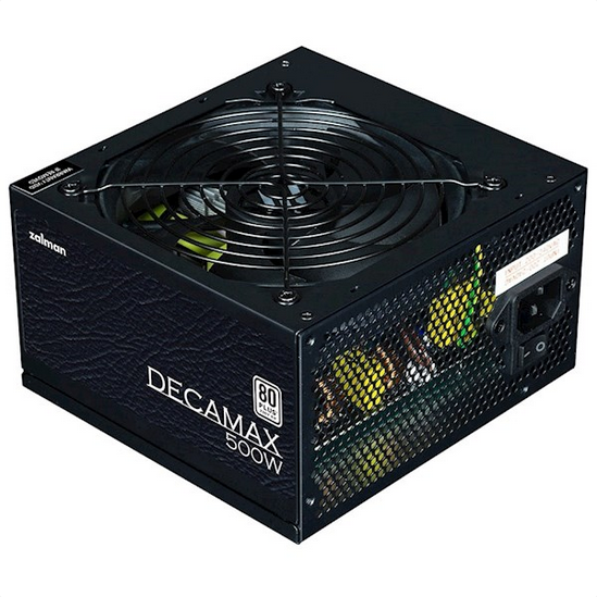 კვების ბლოკი Zalman PSU Decamax (500W) 85%, 80 Plus (ZM500-LX3)