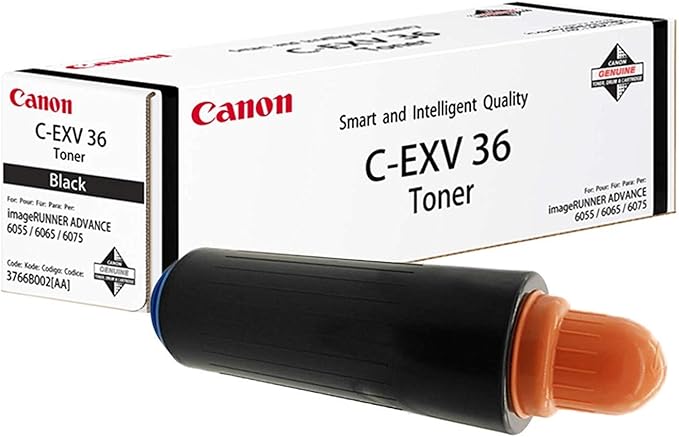 ორიგინალი ტონერ კარტრიჯი Canon C-EXV36 Toner Cartridge Black (3766B002AA) | for imageRunner Advance 6055, 6065, 6075 series | 56,000 pages @ 6% average coverage
