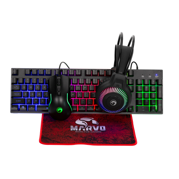 კომბო MARVO CM416 EN Loot 40 wired 4 in 1 gaming combo