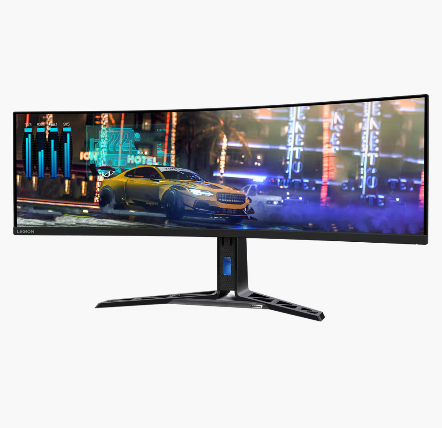 გეიმინგ მონიტორი Lenovo Gaming Monitor Legion R45w-30 (67B1GAC3EU) Curved | 44.5", 5120x1440 32:9, VA, 450 cd/m², 3000:1, 165Hz / 170Hz (Overclock) | 3Wx2, 99% sRGB, 90% DCI-P3, Tilt, Swivel, Height Adjust Stand | 3YrW
