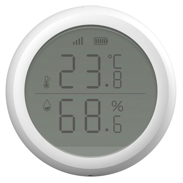 ტემპერატურის და ტენიანობის დეტექტორი Multi MIR-TE100, Wireless Temperature And Humidity Detector, White (MIR-TE100)