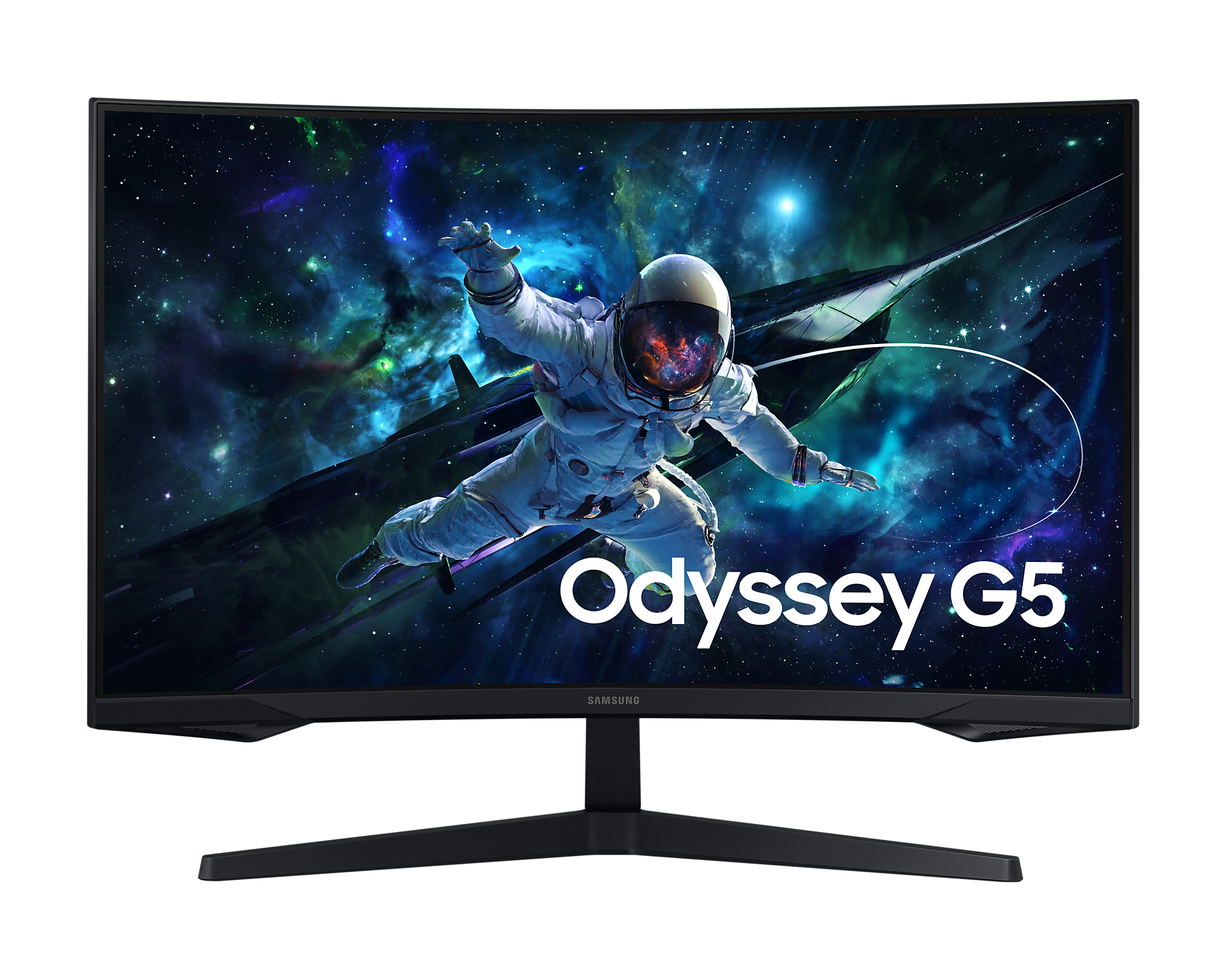 Gaming მონიტორი Samsung 32" LS32CG550EIXCI Odyssey G55C 32", VA, 2560x1440 (Quad HD), curved, 1 ms, 165 Hz, AMD FreeSync, 300 cd/m2, 178°/178°, HDMI, DisplayPort, black
