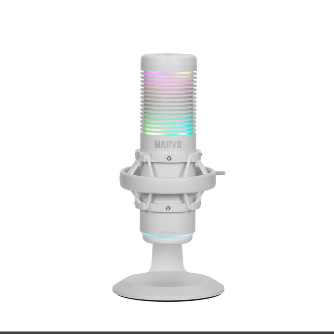 მიკროფონი MARVO Microphone Blast 60 White Wired