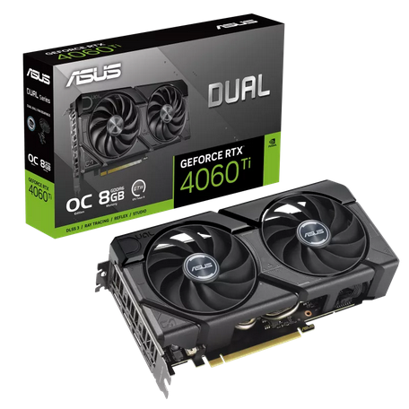 ვიდეო ბარათი ASUS Graphic Card GeForce RTX 4060 Ti 8GB GDDR6 DUAL OC EVO DUAL-RTX4060TI-O8G-EVO (90YV0J49-M0NA00)