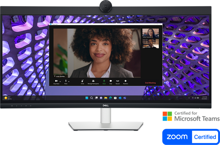 Monitor DELL 34" P3424WEB HDMI, DP, USB-C, RJ-45, MM, IPS, 3440x1440, 21:9, sRGB 99%, CURVED, HAS, Cam