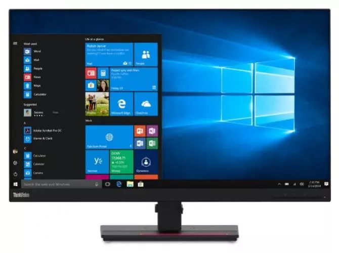 მონიტორი  Lenovo ThinkVision T27q-20 27 " IPS QHD 2560x1440 4ms 60Hz Black (61EDGAT2EU)
