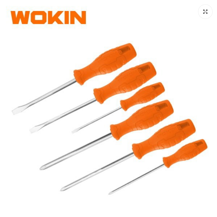 სახრახნისის ნაკრები Wokin 202706, 6Pcs Tool Set, SCREWDRIVERS SET Orange