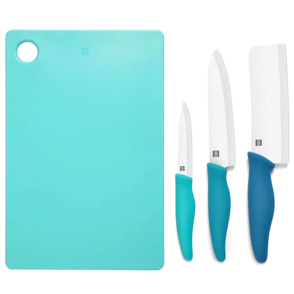 დანების ნაკრები Xiaomi Hou Hou HU0020, Ceramic Knife Set, Blue | დანის ზომები: 28სმ , 27,7სმ, 21,5სმ