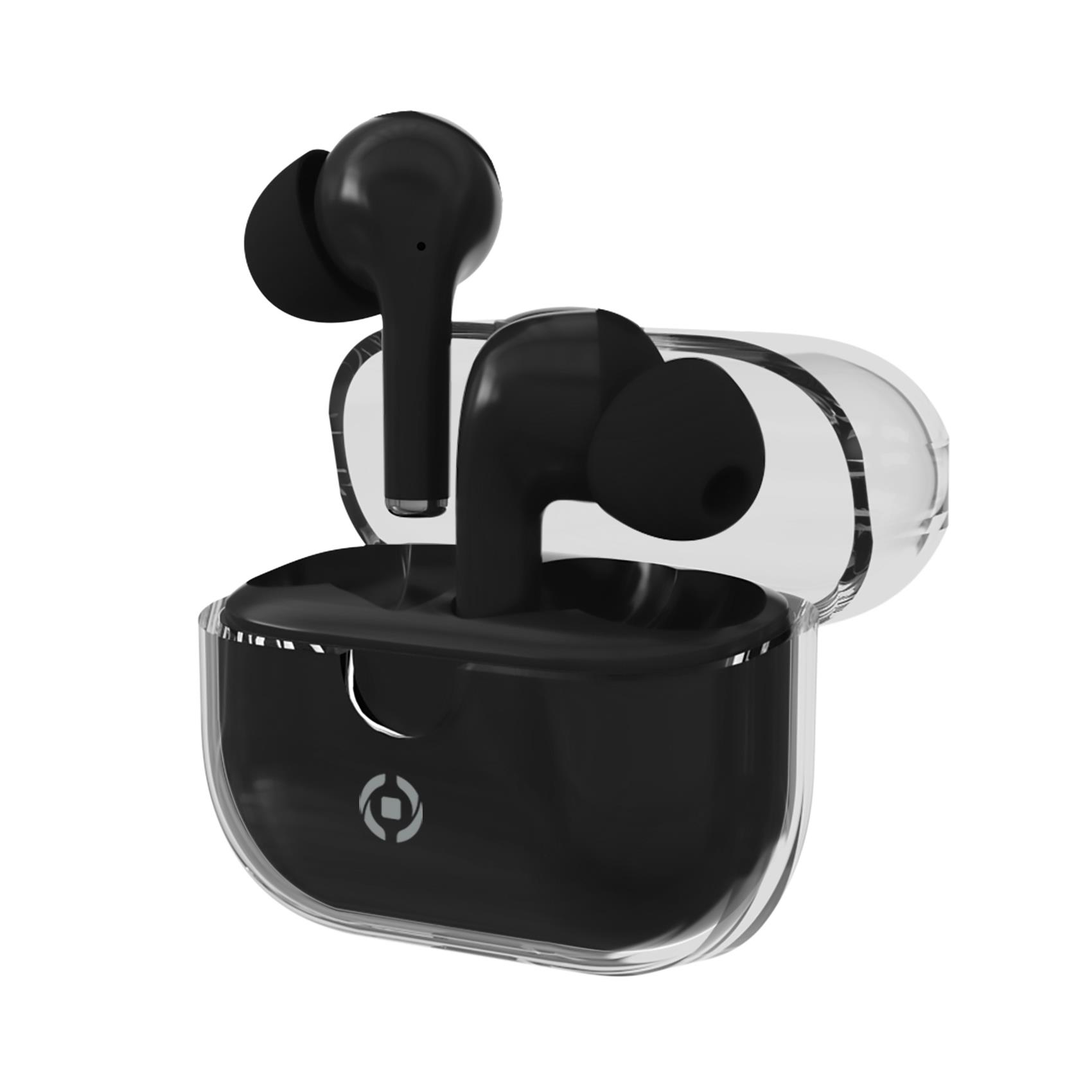უსადენო ყურსასმენი Celly Wireless Headphone | Clear True Wireless Earbuds | Black | 8021735198796