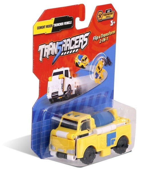 TransRacers Cement Mixer & Trencher Vehicle