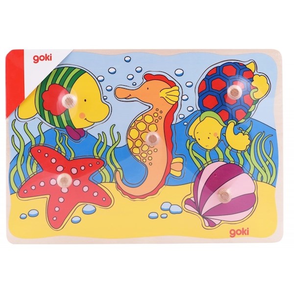 Goki Puzzle Sea inhabitants 57515G-4