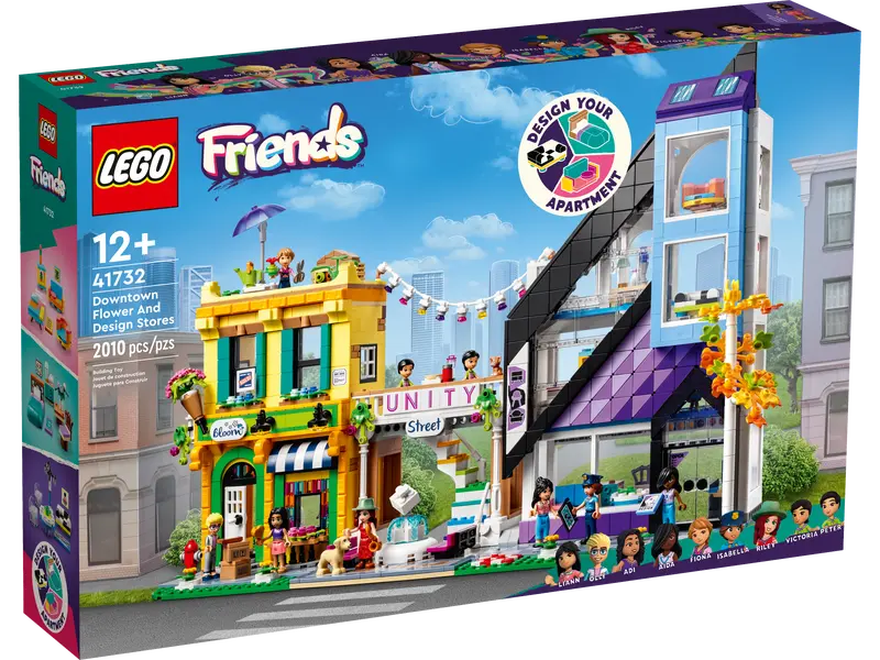 ასაწყობი კონსტრუქცია LEGO Friends Downtown Flower and Design Stores