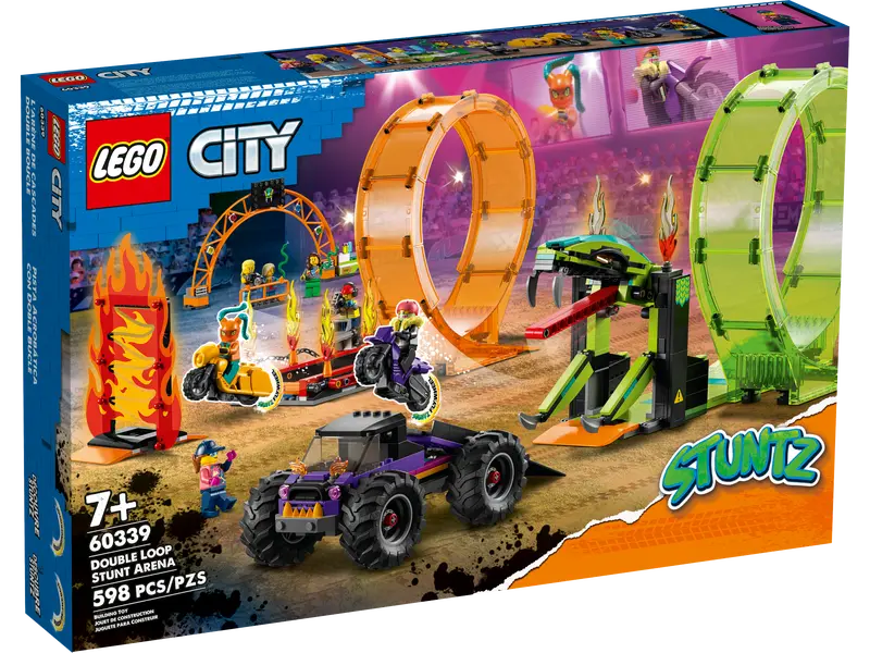ასაწყობი კონსტრუქცია LEGO City Stuntz Double Loop Stunt Arena