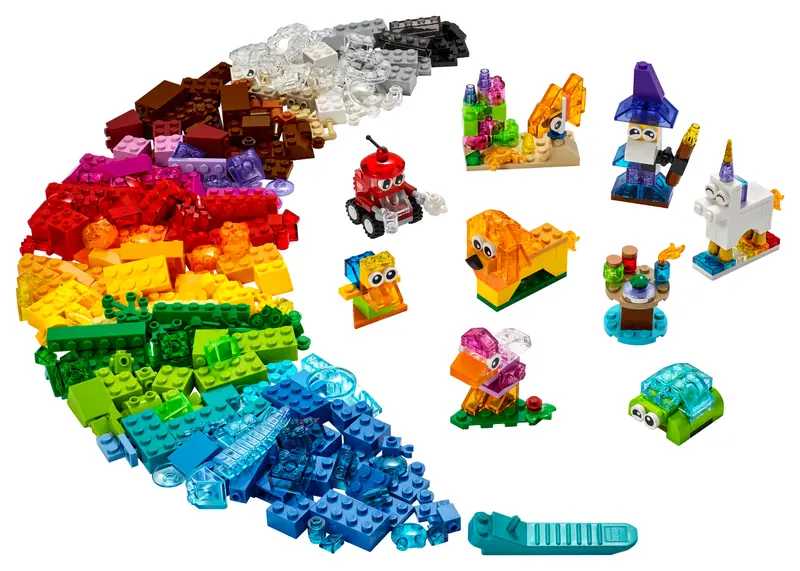 LEGO Classic Creative Transparent Bricks