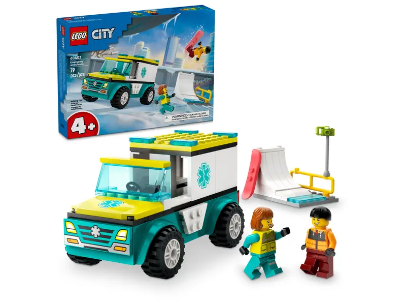 LEGO Constructor CITY EMERGENCY AMBULANCE AND SNOWBOARDER