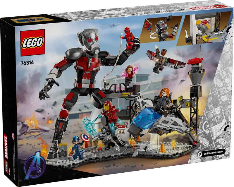 ასაწყობი კონსტრუქცია LEGO Constructor Super Heroes Captain America: Civil War Action Battle