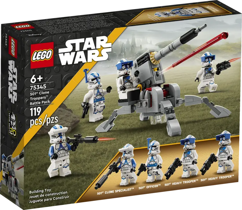 ასაწყობი კონსტრუქცია LEGO Star Wars TM 501st Clone Troopers™ Battle Pack