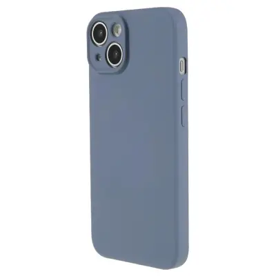 მობილურის ქეისი for iPhone 15 Fiber Lining Shell Candy Color Anti-drop TPU Phone Case Rubberized Phone Cover - Lavender Grey