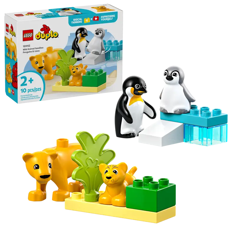 LEGO Constructor Wild Animal Families: Penguins & Lions