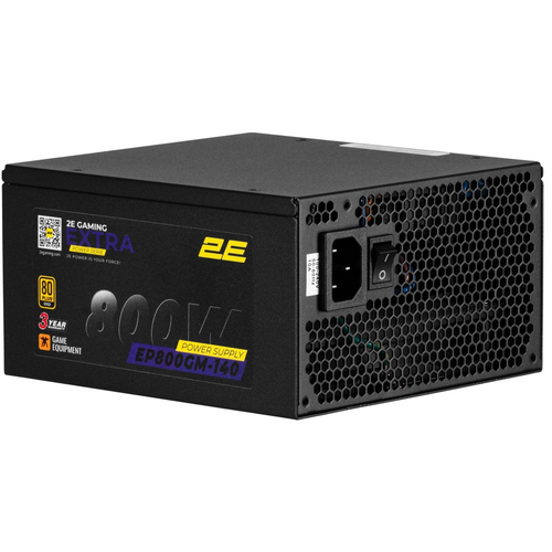 კვების ბლოკი 2E 2E-EP800GM-140 Extra, 800W, 80 Plus Gold, Power Supply, Black