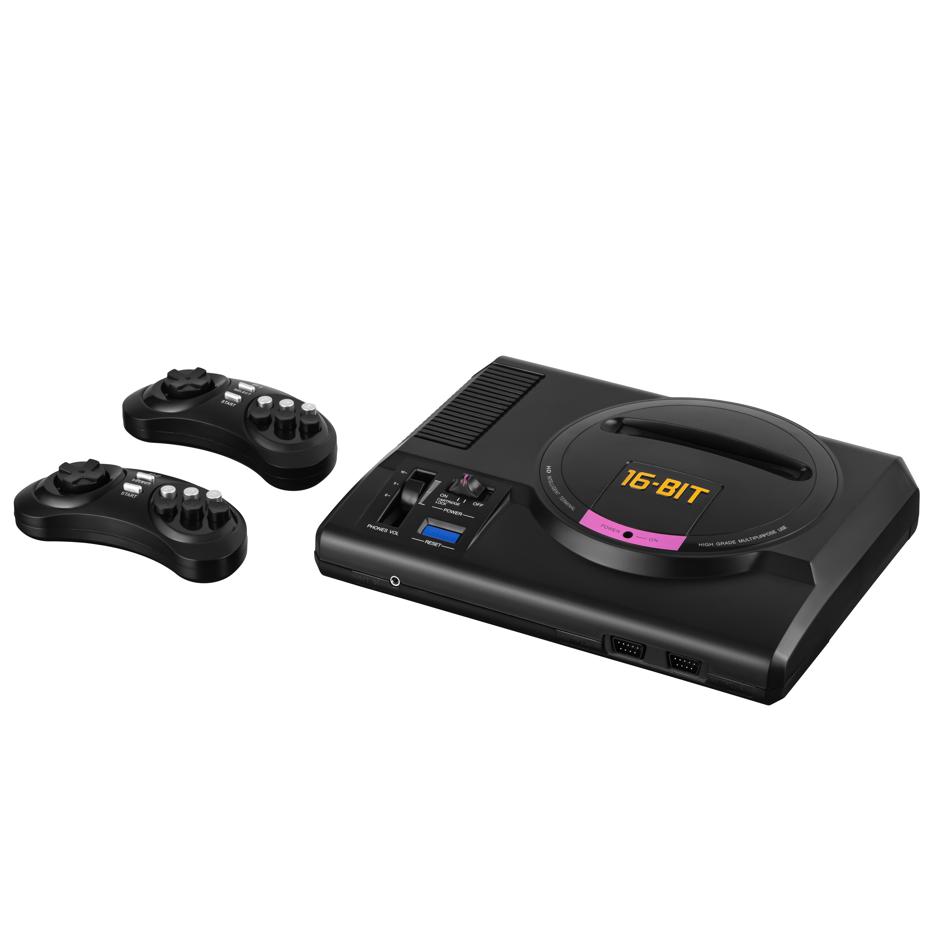 სათამაშო კონსოლი Game console 2E, 16bit wireless gamepad, HDMI, 183 games (2E16BHDWS188) | HDMI connection | HD picture quality | Compatible with all modern TVs | Wireless joysticks have a range of up to 10 m | Ability to connect classic wired joysticks