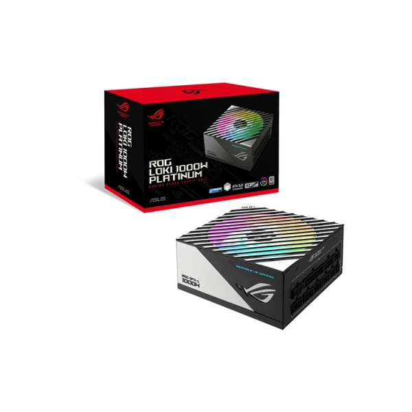 კვების ბლოკი Asus 1000W ROG Loki SFX-L Platinum PSU, Fully Modular, 80+ Platinum, 0dB Fan Button, RGB, ATX-to- SFX Bracket (90YE00N1-B0NA00)