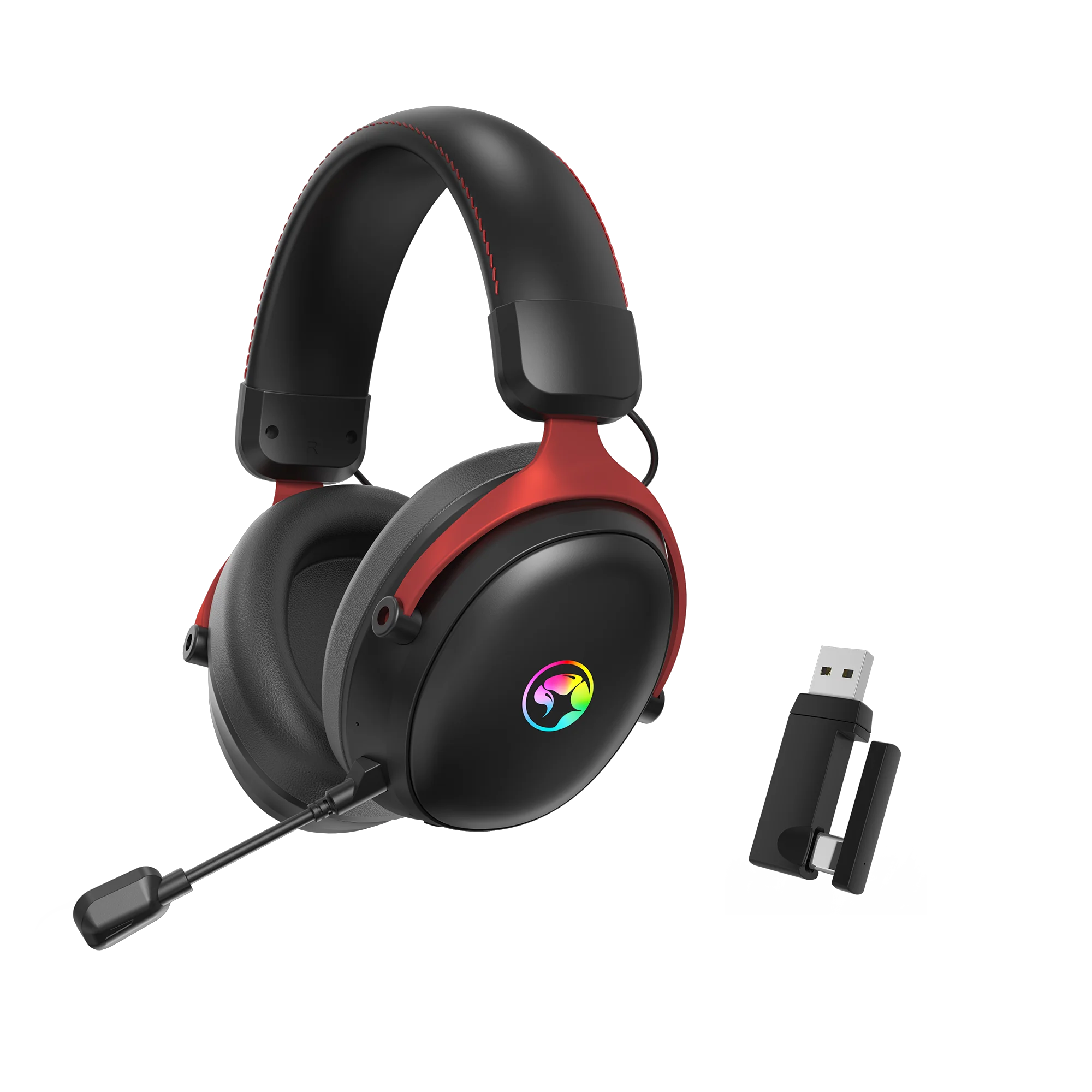 უსადენო ყურსასმენი MARVO HG9076W Tactic X Pro Tir-mode Wired +2.4G+ Bluetooth gaming headset | Speaker size: 53mm