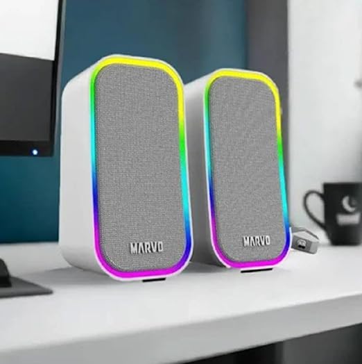 დინამიკი Marvo Havoc20 Wired Gaming speaker Gray (SG-285 GY) | Connectivity: USB powered with a 3.5mm audio jack | 3W x 2 | 150 Hz - 20 KHz | 15.7 x 8 x 6 cm