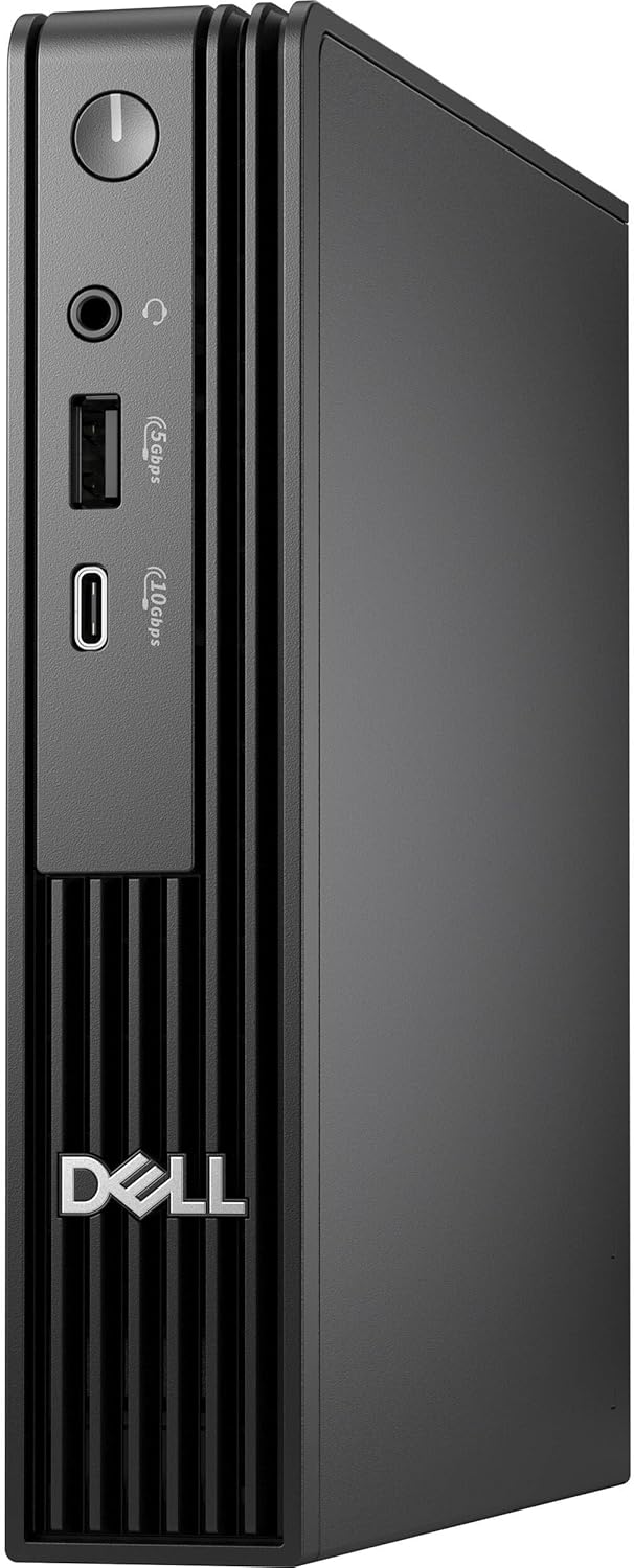 მინი კომპიუტერი Dell Pro Micro Desktop QCM1250 (210-BPQB) | Intel® Core™ i3 14100T (4 cores, up to 4.4GHz) | 1 x 8 GB, DDR5, up to 4800 MT/s | 512Gb M.2 2230 SSD | 1 RJ45, Intel® Wi-Fi 6E | Wired Keyboard - KB216 + Mouse | Internal Speaker | 1 Type-C®, 5 Type-A , 1 DisplayPort™ 1.4a, 1 HDMI 2.1 port | 90 Watt A/C Adapter