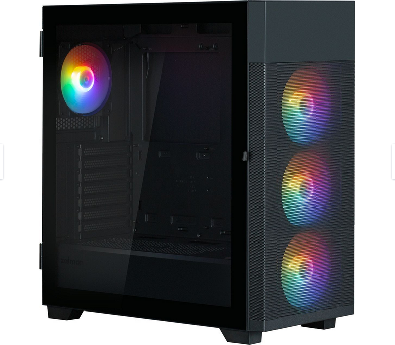 Zalman PC case S5 Neo without PSU, 1xUSB3.1, 1xUSB2.0, 4x120mm FRGB, VGA 390mm, LCS ready, TG Side Panel, ATX, black