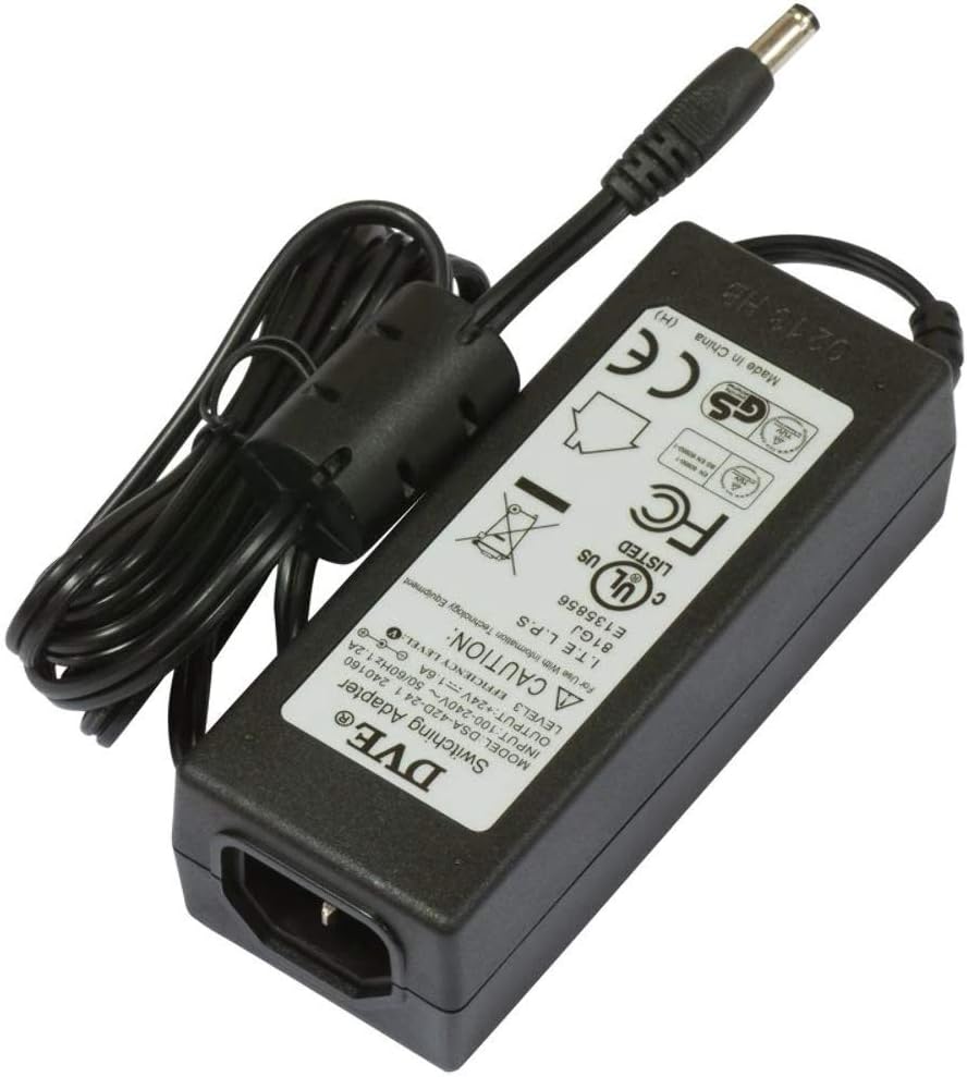 კვების ადაპტერი Mikrotik 24HPOW High power 24V 2.5A 60W, straight DC plug, power supply + power plug (EU or US)