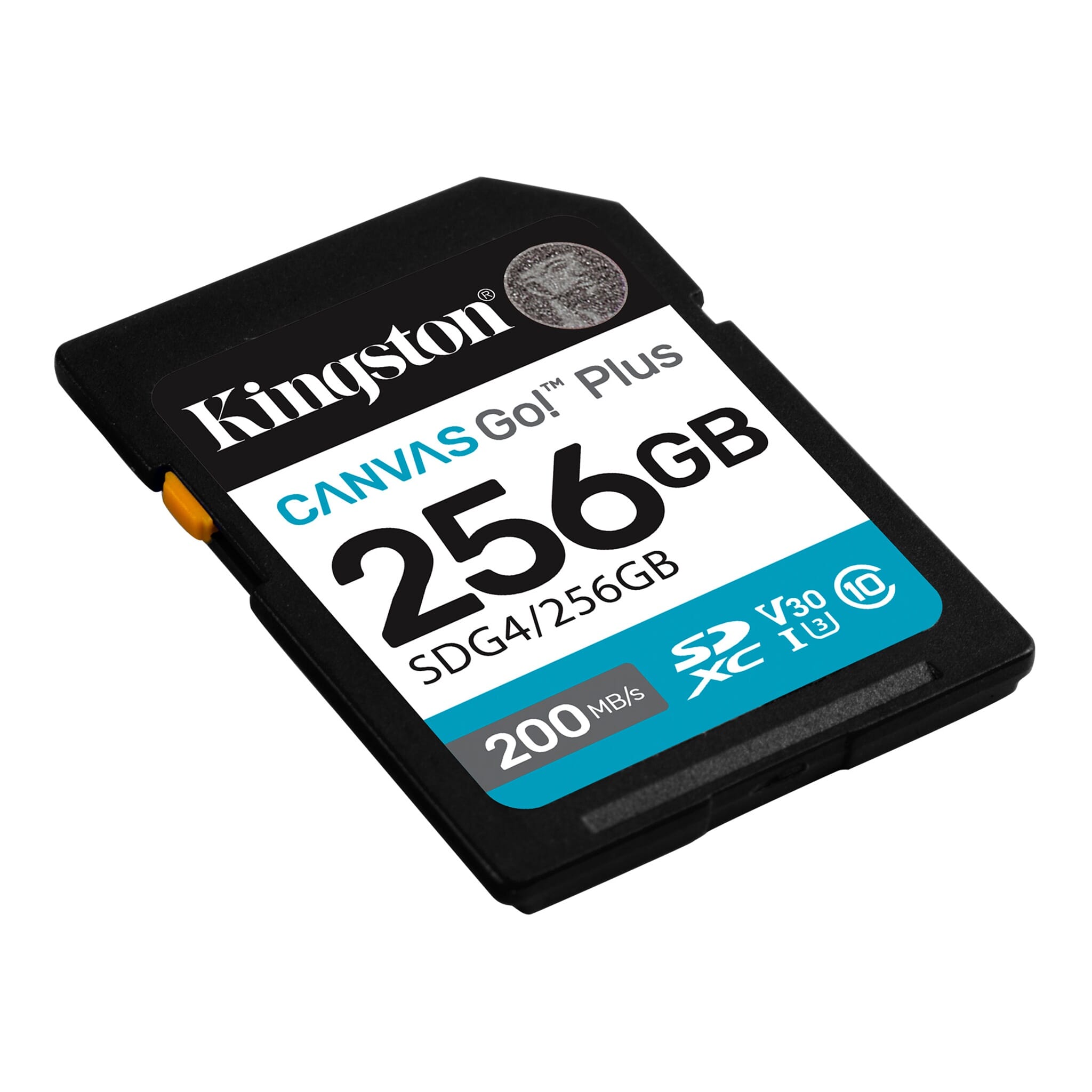 ფლეშ მეხსიერების ბარათი Kingston Canvas Go! Plus SD memory card 256GB | Up to 200MB/s read, 160MB/s write | Class 10, UHS-I, U3, V30 | SDG4/256GB