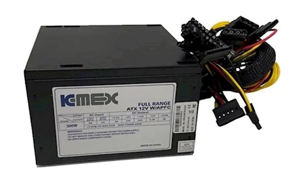 კვების ბლოკი KMEX 500W Full Range Power Supply ATX - PK500RUF003C |