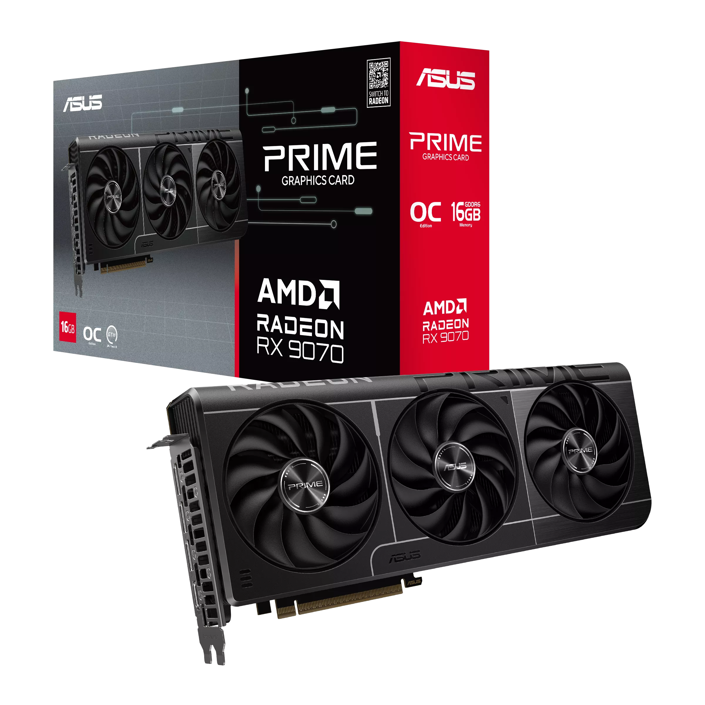 ASUS Graphic Card Radeon RX 9070 16GB GDDR6 OC PRIME-RX9070-O16G