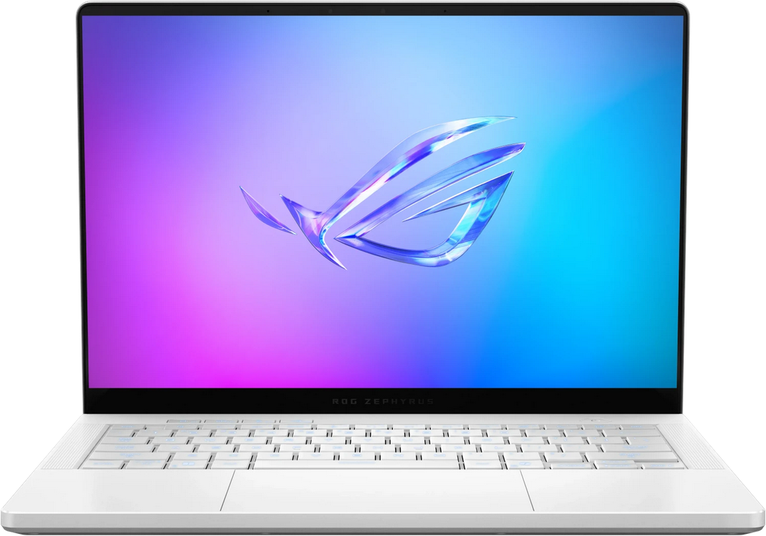 ნოუთბუქი ASUS ROG Zephyrus G14 (2025) GA403WR-QS126 , Platinum White, 14", 3K, 2880x1800, 16:10, 243ppi, 120Hz, spiegelnd (glare/glossy), OLED, 500cd/m², VESA DisplayHDR True Black 500, Dolby Vision, NVIDIA G-Sync Ryzen AI 9 HX 370, 32GB RAM, 1TB SSD, GeForce RTX 5070 Ti