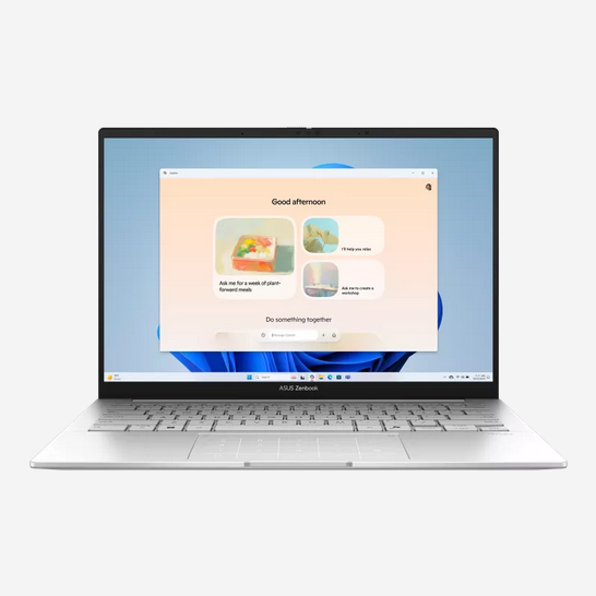 ₾ეპტოპი ASUS UX3405CA Zenbook 14 Foggy Silver (UX3405CA-QL549) 14" 1920x1200 (WUXGA), OLED, Intel Core Ultra 5 225H, 1700 MHz, 16 GB DDR5, 512 GB SSD, Intel Arc 130T, Wi-Fi, Bluetooth, without OS, silver 2YrW