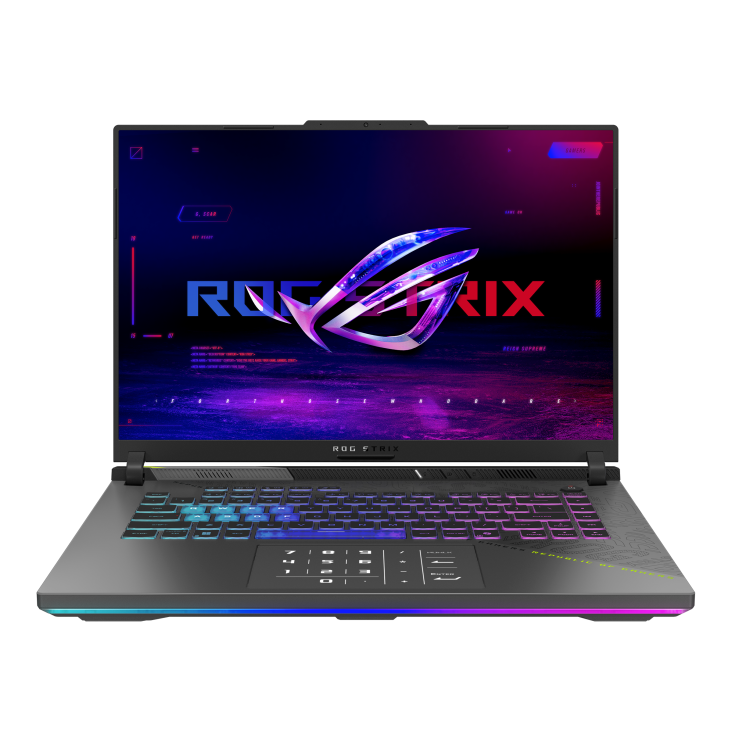 Gaming ნოუთბუქი Asus ROG Strix G16 (2025) (G614PR-RV057) | 16" 2.5K (2560 x 1600) 240Hz IPS | Ryzen™ 9 8940HX Processor 2.4GHz (80MB Cache, up to 5.3GHz, 16 cores, 32 Threads) | 32GB DDR5-5200 | 1TB PCIe® 4.0 NVMe™ M.2 SSD | GeForce RTX™ 5070 Ti 12GB GDDR7 | 1x RJ45 LAN, Wi-Fi 6E(802.11ax) (Triple band) 2*2 + Bluetooth® 5.3 | 2x Type-C USB 4, 2x USB 3.2 Gen 2 Type-A, 1x HDMI 2.1 FRL | Backlit Chiclet Keyboard, 1080P FHD camera,
90WHrs, 4S1P, 4-cell Li-ion | Eclipse Gray