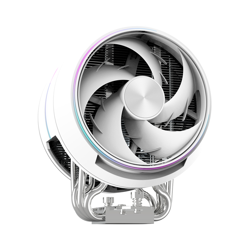 პროცესორის გაგრილება Zalman CPU cooler ZET5, ARGB LGA 1851, 1700, 1200, 115x, AM5, AM4, 4pin PWM, 3pin+5VARGB, TDP220W, white