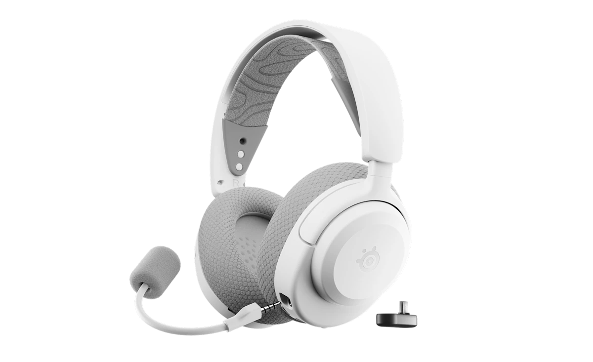 უსადენო Gaming ყურსასმენი SteelSeries Arctis Nova 3P Wireless for PlayStation - White (61687_SS) | 2.4GHz,Bluetooth | 20–22,000 Hz, 107 dBSPL @ 1kHz/1mW, 36 Ohms | Microphone Polar Pattern Bidirectional Noise Cancelling