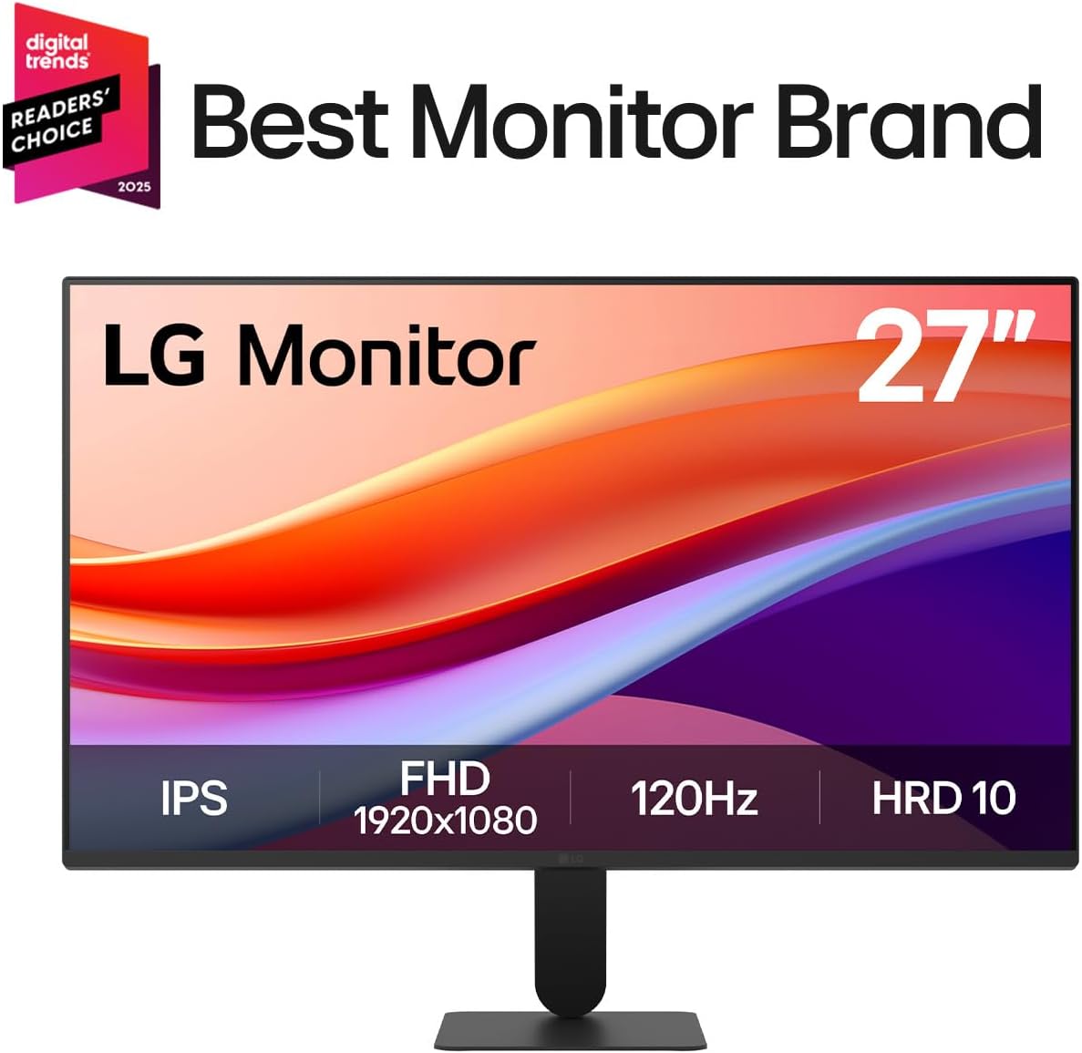 მონიტორი LG 27" (27U411A-B.AMCQ) | 27", 1920 x 1080, 120Hz, IPS, 250cd/m², 1ms MBR, 5ms (GtG at Faster) | 1xHDMI, 1xD-Sub | External Power(Adapter)