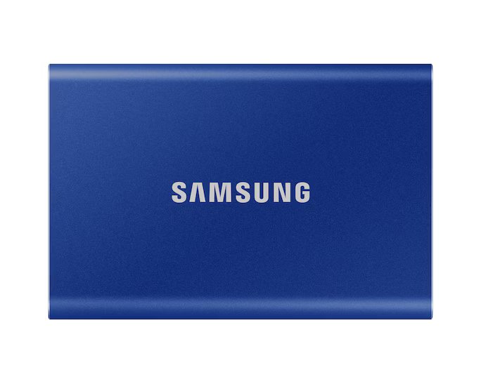 გარე SSD დისკი Samsung Portable SSD T7 1TB (Indigo Blue) (MU-PC1TOH/WW) | Up to 1,050MB/sec Sequential Write : Up to 1,000 MB/sec