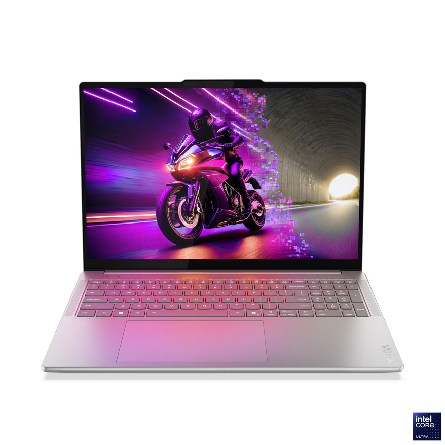 ლეპტოპი ელეგანტურობა Lenovo Yoga Pro 9 16IAH10 (Model: 83L0003WRK) | 16" 2.8K WQXGA+ (2880x1800) OLED 1100nits (peak) / 500nits (typical) Glossy, 100% DCI-P3, 100% sRGB, 120Hz, Eyesafe | Intel Core Ultra 7 255H, 16C / 16T, Max Turbo up to 5.1GHz, 24MB Intel Smart Cache | 32GB Soldered LPDDR5x-8400 | 1TB SSD M.2 2242 PCIe 4.0x4 NVMe | NVIDIA GeForce RTX 5050 8GB GDDR7 | Windows 11 Home| Luna Grey| Aluminium | 2 YrW