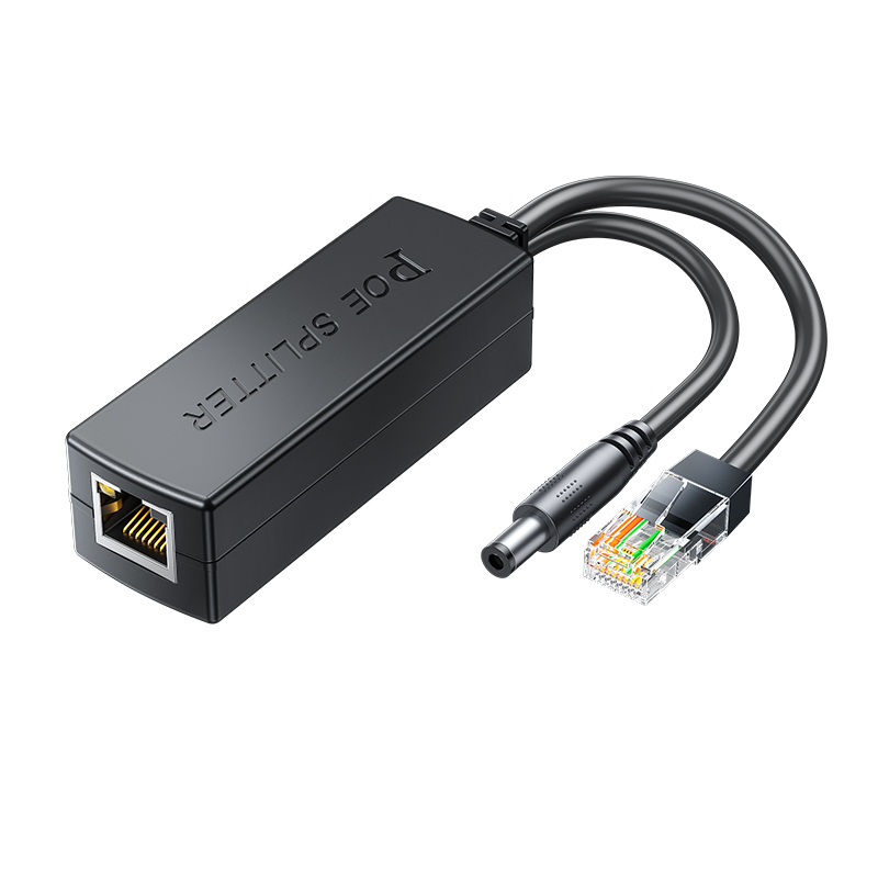 POE სპლიტერი ქსელური კამერებისთვის SAMZHE (FLB-01) | Voltage output: DC12V 1A, POE voltage input: DC44-57V, Network transmission: 1/2, 3/6 | Transmission rate: 10/100Mbps | Power supply protocol: IEEE802.3af/at | Power supply method: Supports 1/2 (+), 3/6 (-) or (4/5 (+), 7/8 (-))