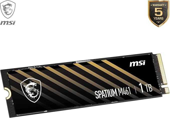 SSD დისკი 1Tb MSI SPATIUM M461 PCIe 4.0 NVMe M.2 (S78-440L1D0-P83)