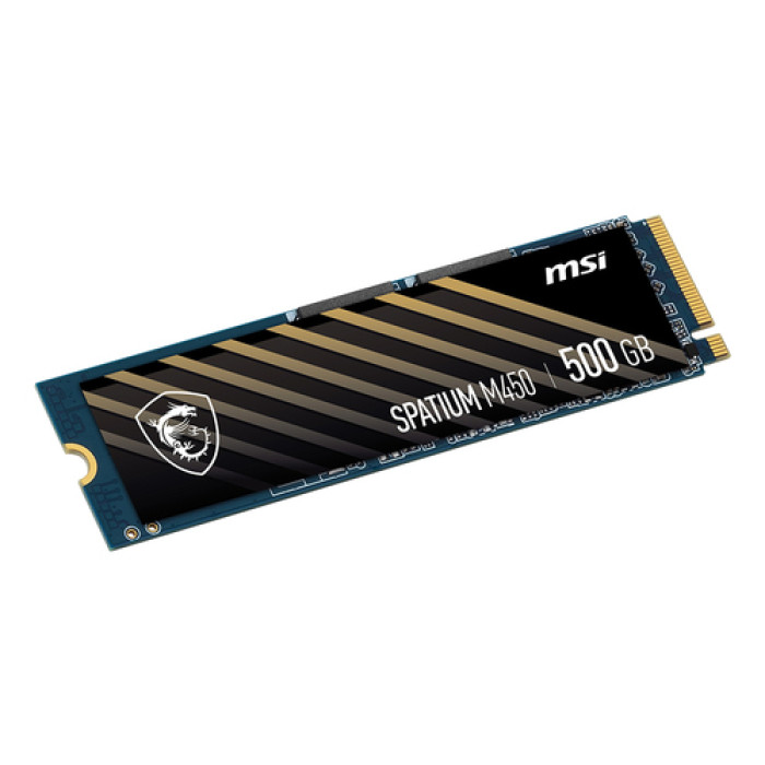 SSD დისკი MSI Spatium M450 PCIe 4.0 NVMe M.2 500GB V1 PCI Express 4.0 3D NAND (S78-440K380-P83) | read/write speeds up to 3600/2300 MB/s