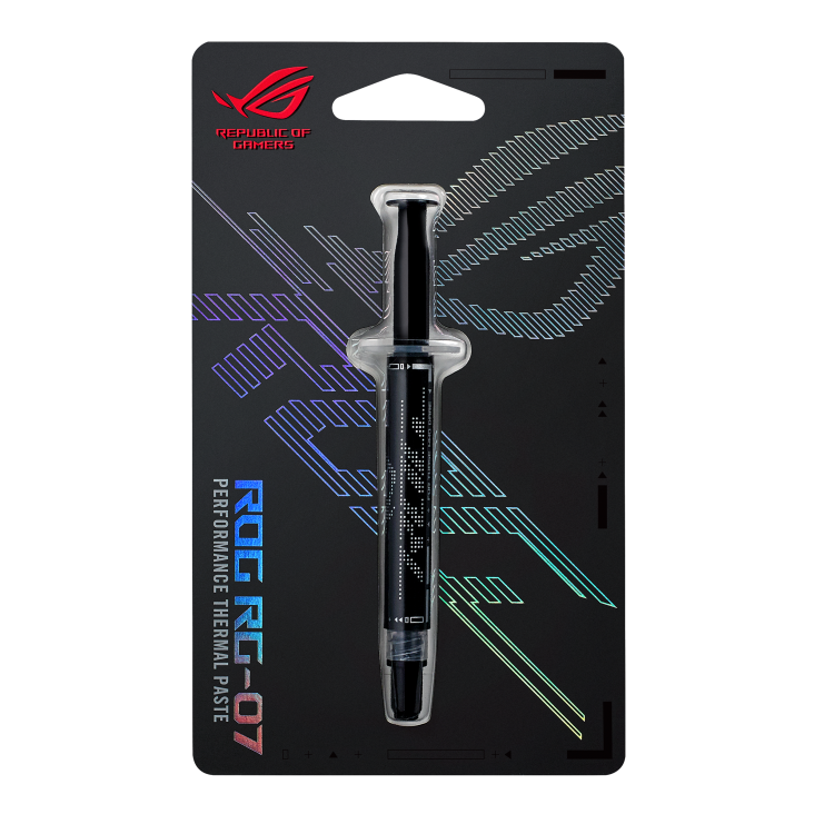თერმოპასტა Asus ROG RG-07 PERFORMANCE THERMAL PASTE (90RC00R1-B0UAY0) | *New weight: 3g *Density: 2.6 g/cm3 *Viscosity: 400 Pa-S
*Color: Grey