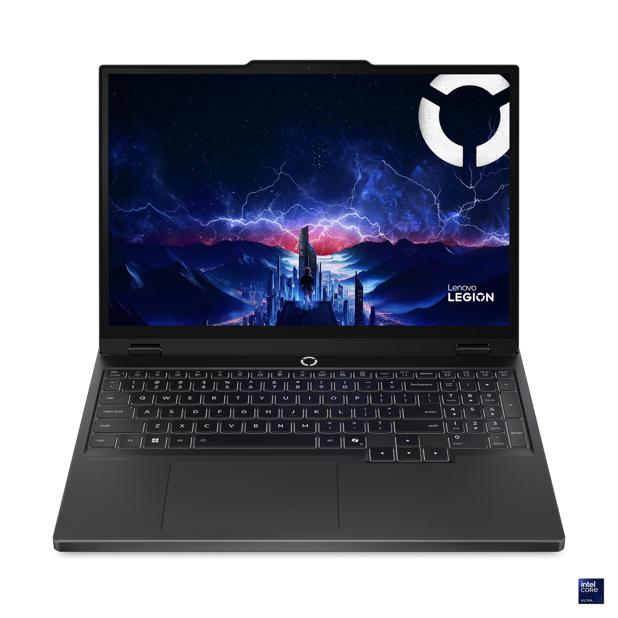 Gaming ნოუთბუქი Lenovo Legion 5 15IAX10 (83F0000DRK) | 15.1" WQXGA (2560x1600) OLED 1000nits (peak) / 500nits (typical) glossy, , 165Hz | Intel Core Ultra 7 255HX, 20C (8P + 12E) / 20T, up to 5.2GHz, 30MB Cache | 16GB SODIMM DDR5-5600 | 512GB SSD M.2 2242 PCIe 4.0x4 NVMe | GeForce RTX 5050 8GB GDDR7 | 100/1000M (RJ-45), Wi-Fi® 7, 802.11be 2x2 + BT5.4 | 1x USB-C® Thunderbolt™ 4, 3 x USB-A, 1x USB-C® (USB 10Gbps / USB 3.2 Gen 2, 1x HDMI® 2.1, up to 8K/60Hz | 24-Zone RGB Backlit, Russian | Eclipse Black