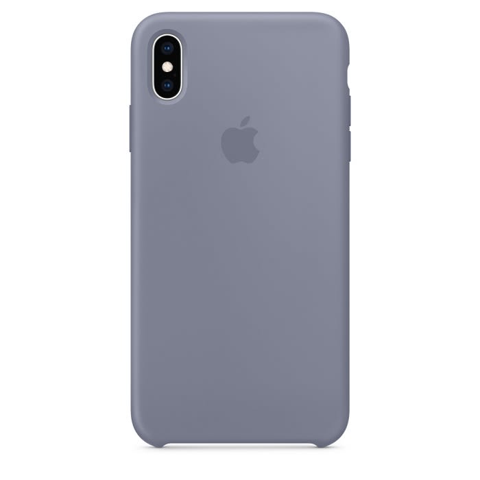 ორიგინალი ჩასადები ქეისი  Apple MR1F2FE/A iPhone XS Silicone Case Lavender Gray