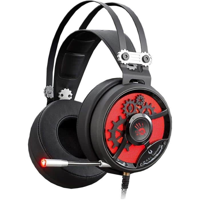 ყურსასმენი A4Tech-M660, BLOODY HIFI GAMING HEADSET BLACK+RED