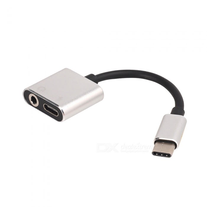 ადაპტერი Type C to 3.5mm Headphone & Type C Adapter